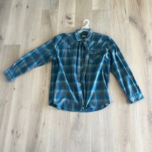 Flannel blue Howler Brothers long sleeve shirt Size XXL